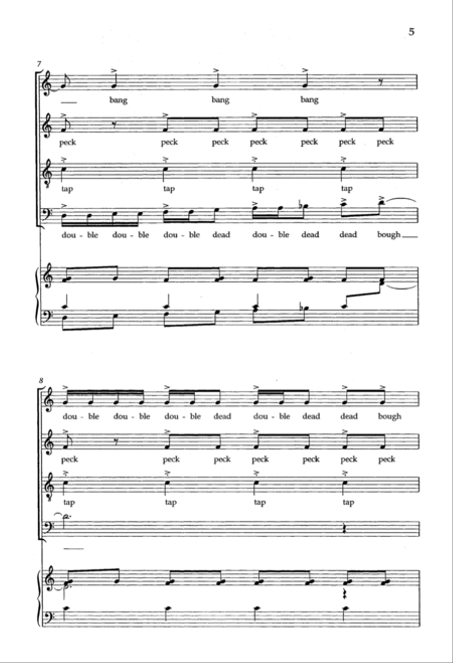 Due North: 3. Woodpecker Due North: 3. Woodpecker 4-Part scores gallery preview page 4