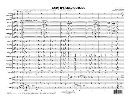 Baby, It's Cold Outside (Key: C) - Conductor Score (Full Score)