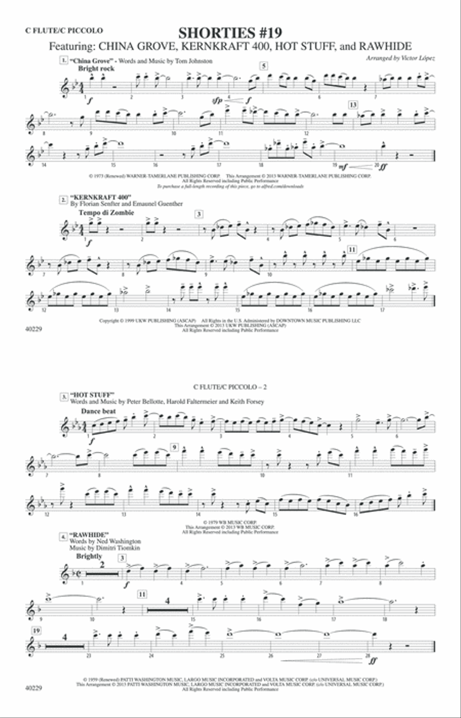 Shorties #19: Flute Marching Band scores gallery preview page 1