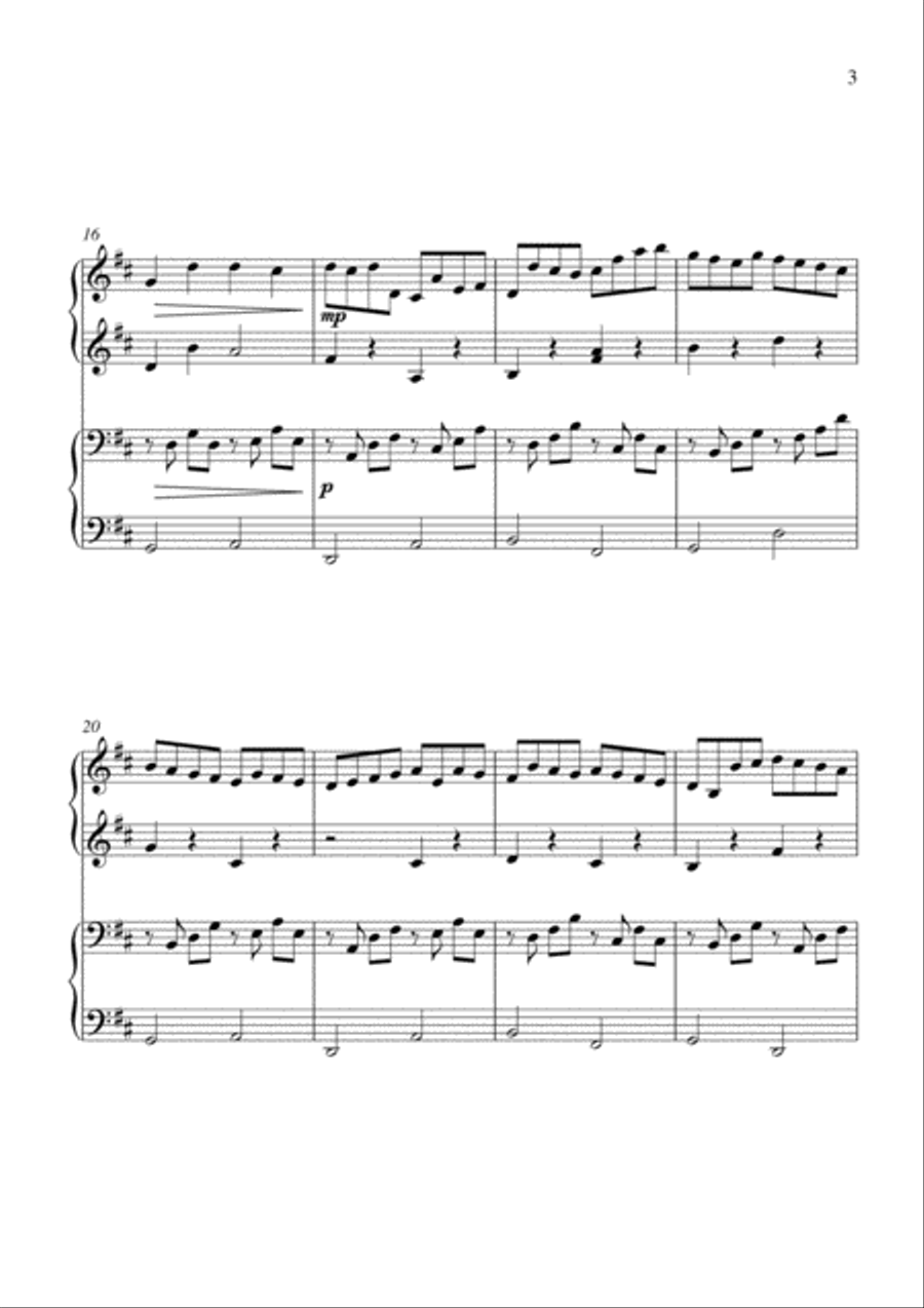 Canon in D Piano Method scores gallery preview page 3