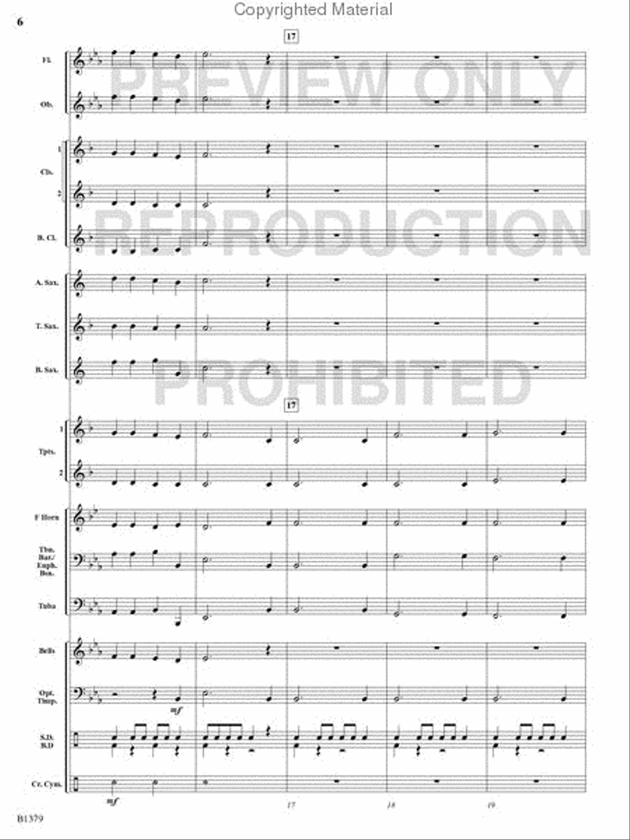The Spacious Firmament on High Concert Band scores gallery preview page 5