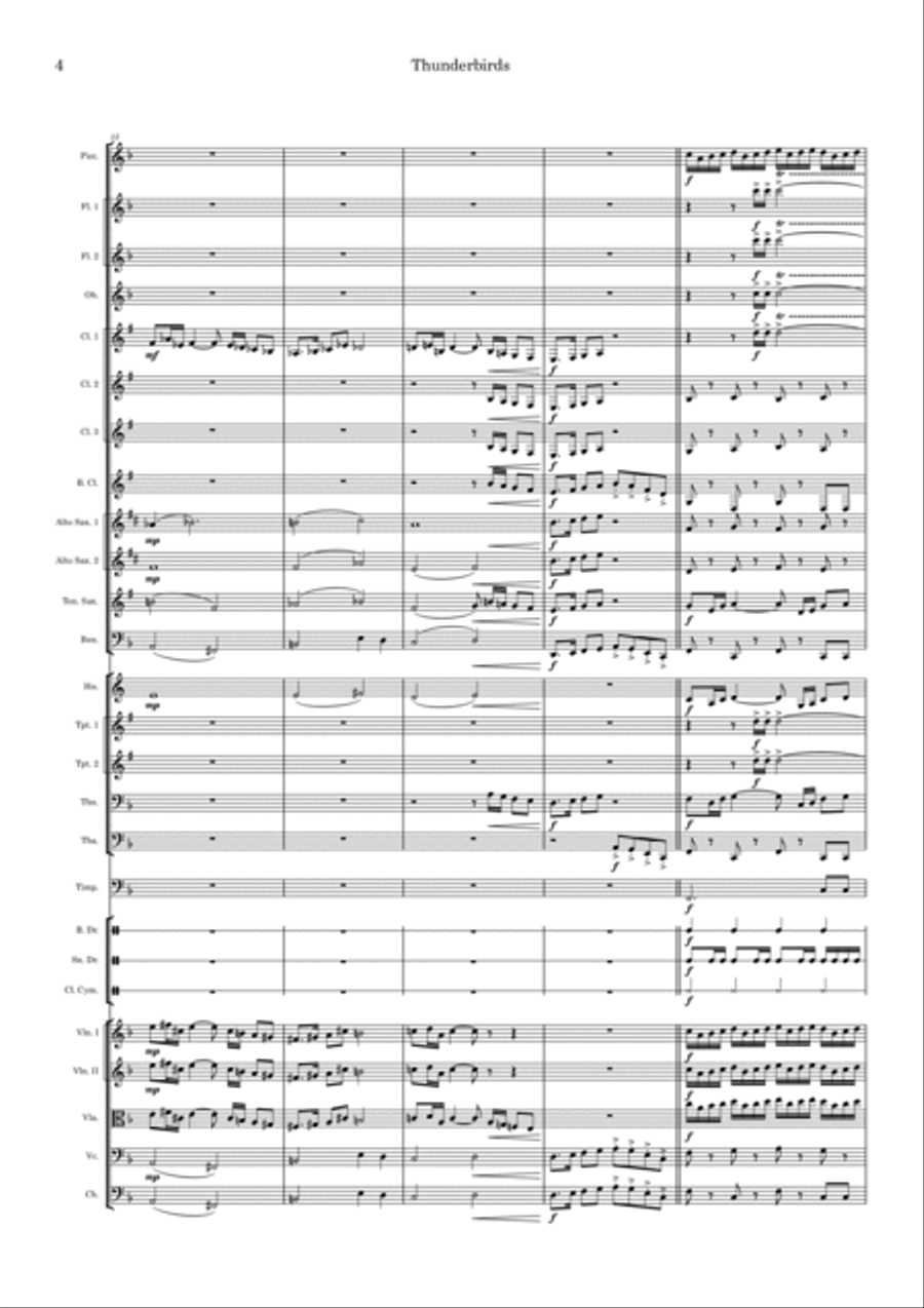 Thunderbirds Full Orchestra scores gallery preview page 4