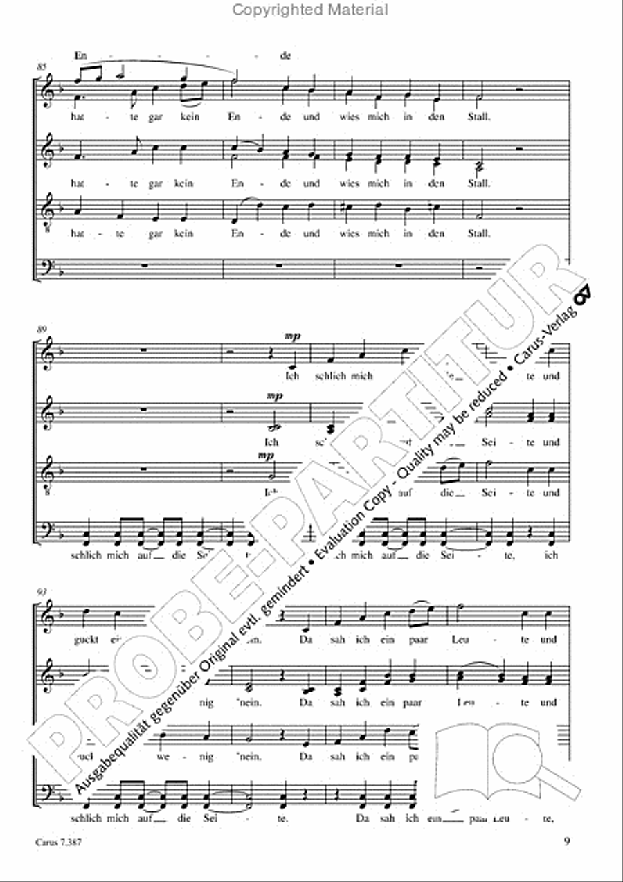 O Freude uber Freude 4-Part scores gallery preview page 10