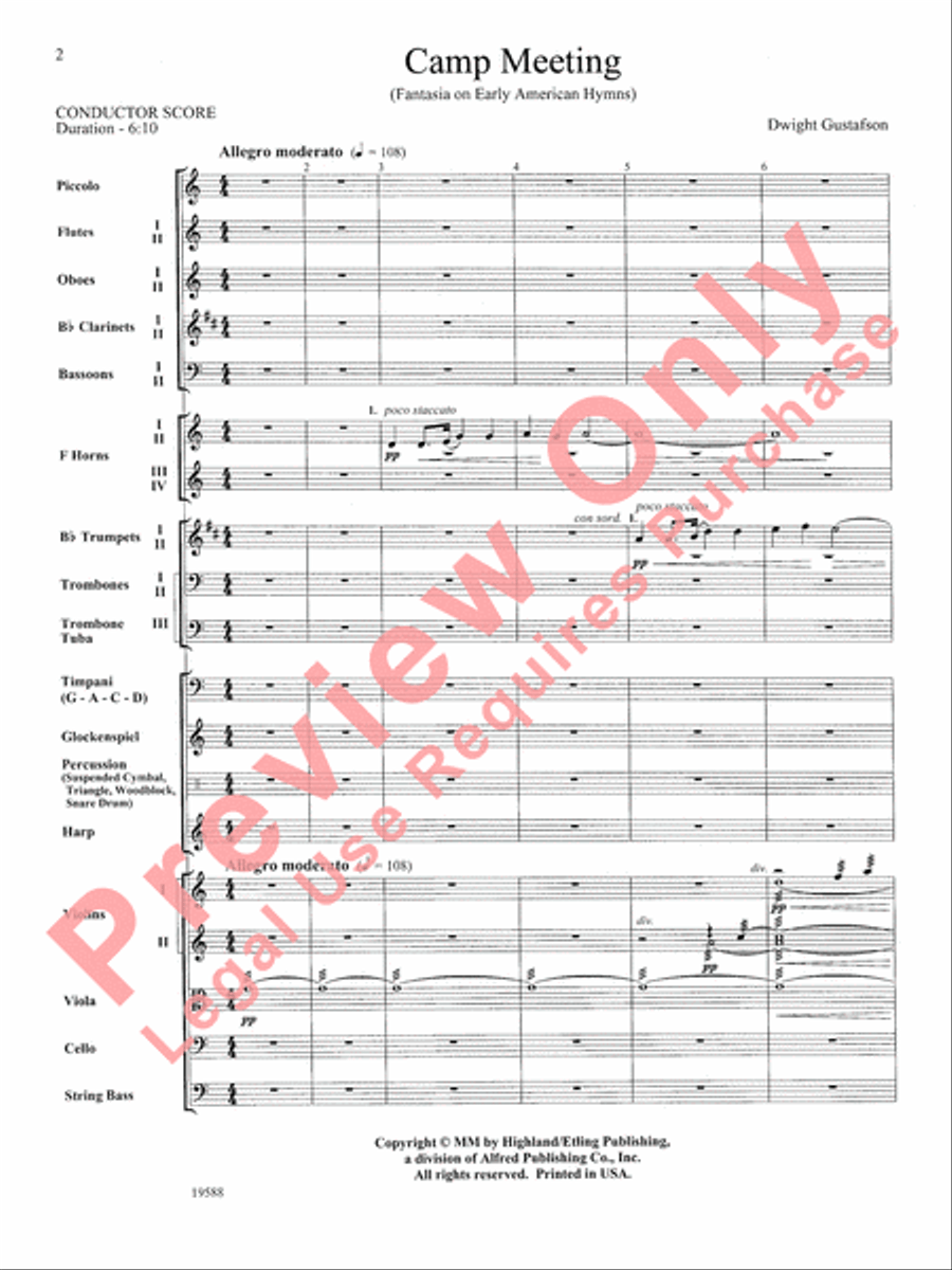 Camp Meeting Camp Meeting Full Orchestra scores gallery preview page 3