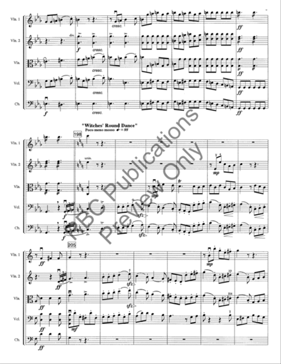 Witches Sabbath Witches Sabbath String Orchestra scores gallery preview page 12