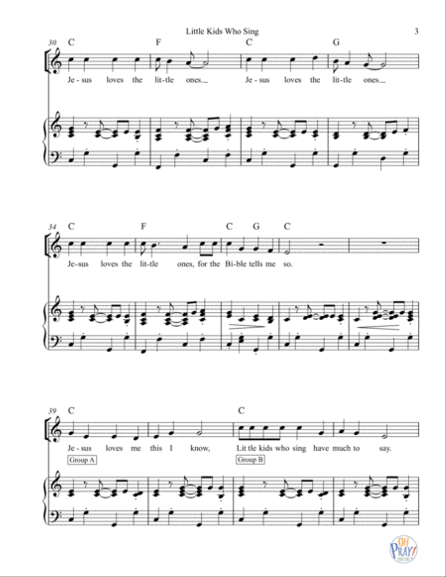 Little Kids Who Sing... Voice scores gallery preview page 4