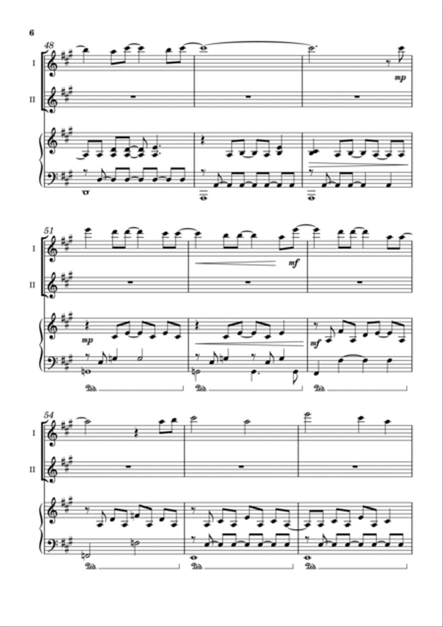 Through the Clouds Through the Clouds Flute Solo scores gallery preview page 6