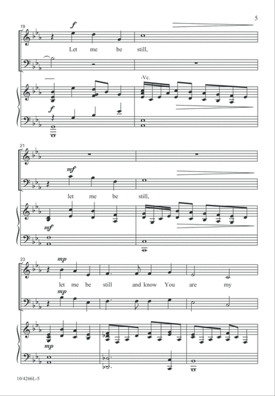 God, Grant Me to Be Silent 3-Part scores gallery preview page 5