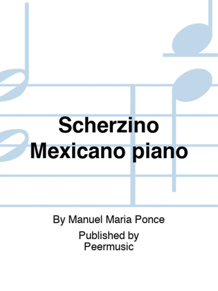 Book cover for Scherzino Mexicano piano