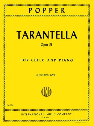 Book cover for Tarantella, Opus 33
