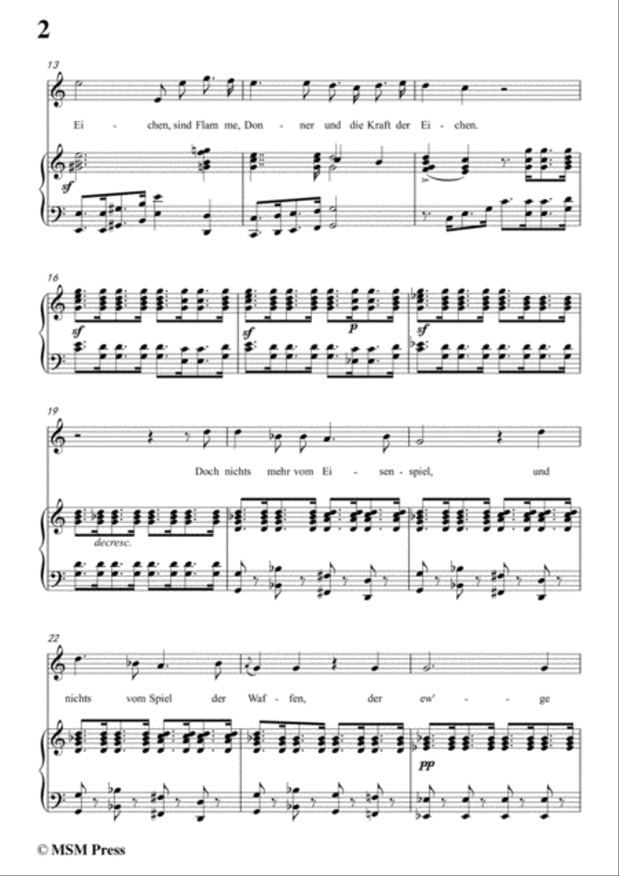 Schubert-Lied eines Kriegers,D.822,in C Major,for Voice and Piano Voice Solo scores gallery preview page 4