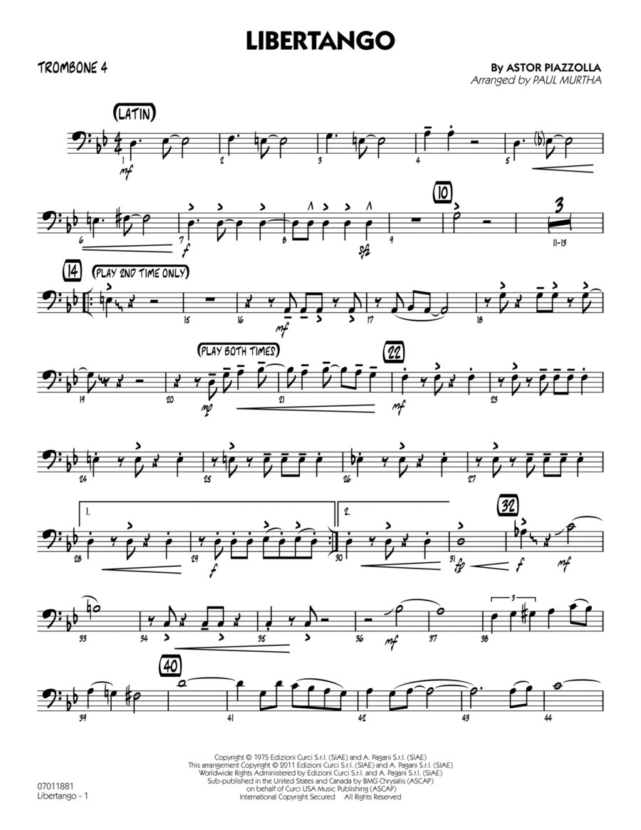 Libertango - Trombone 4