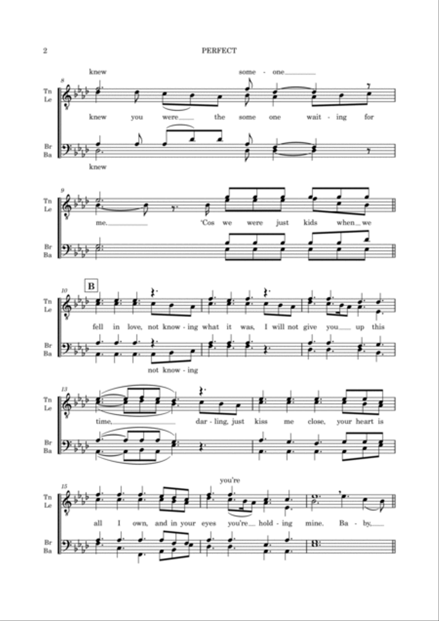 Perfect Duet TTBB scores gallery preview page 2
