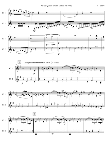 Verdi - Ballet Music for clarinet duet (Jerusalem, Act III) image number null