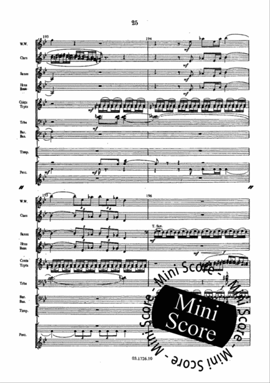 A New Dress for the Emperor Concert Band scores gallery preview page 34
