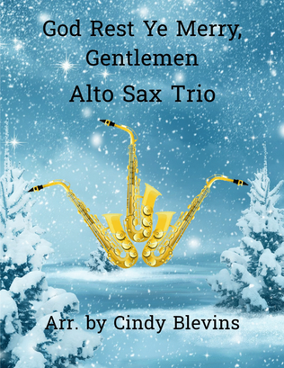 Book cover for God Rest Ye Merry, Gentlemen, Alto Sax Trio