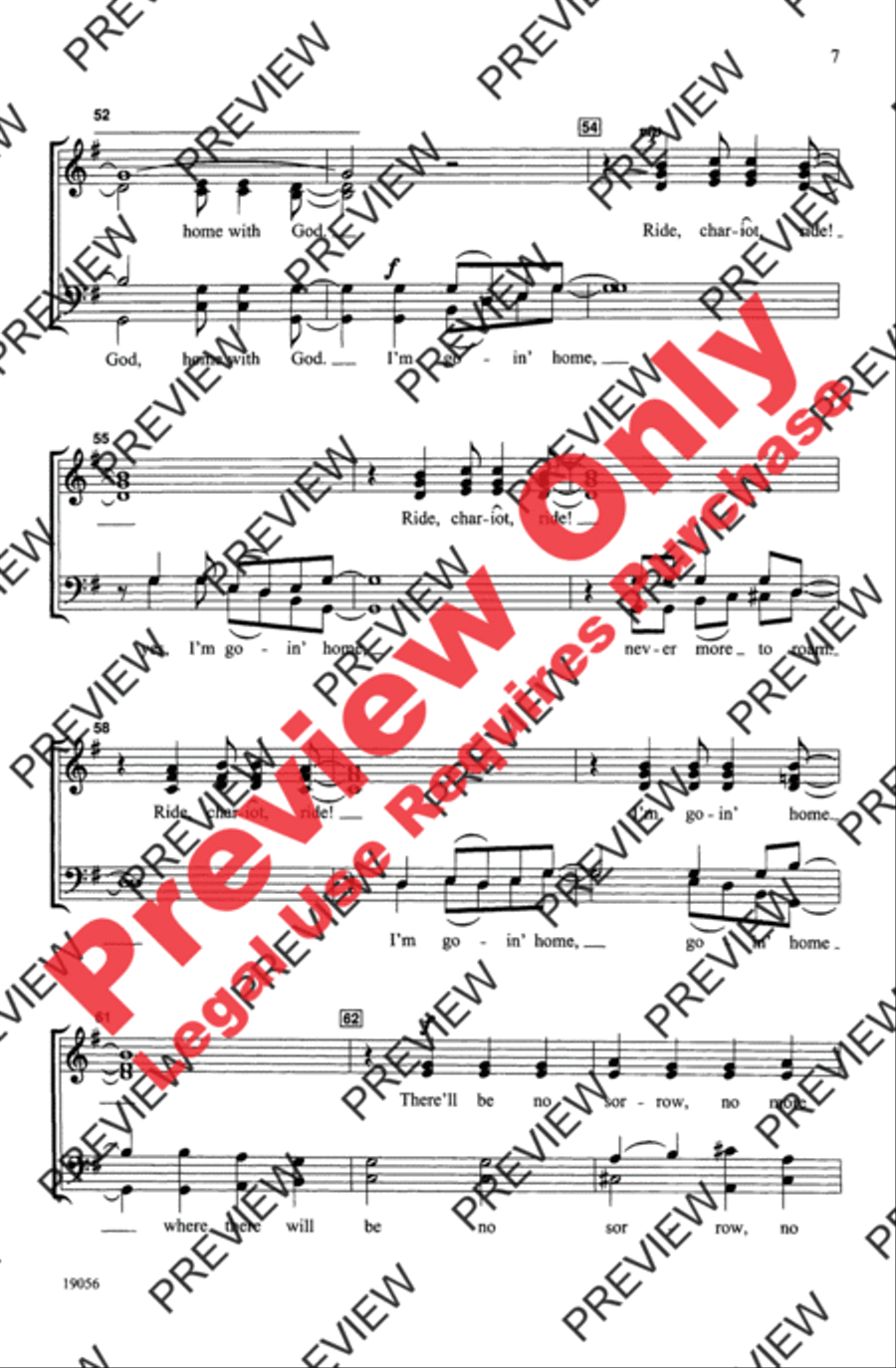 I'm Goin' Home 4-Part scores gallery preview page 7