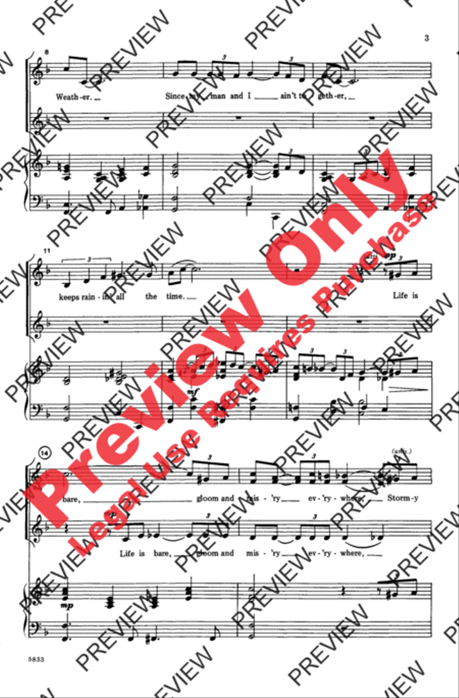Stormy Weather Women's Choir scores gallery preview page 3