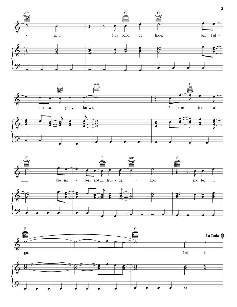 Iridescent Iridescent Piano, Vocal, Guitar scores gallery preview page 3