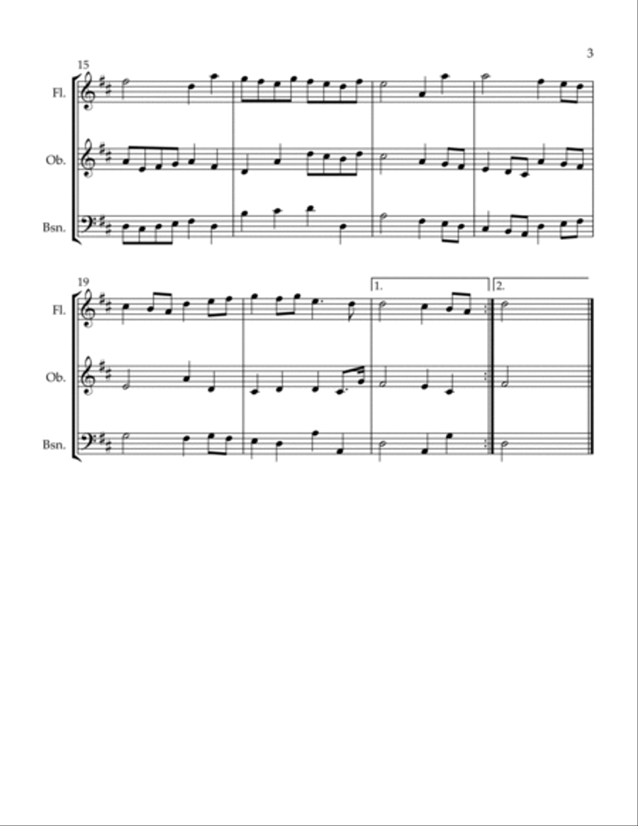 Alceste L'ultimo Ballo Woodwind Trio scores gallery preview page 3