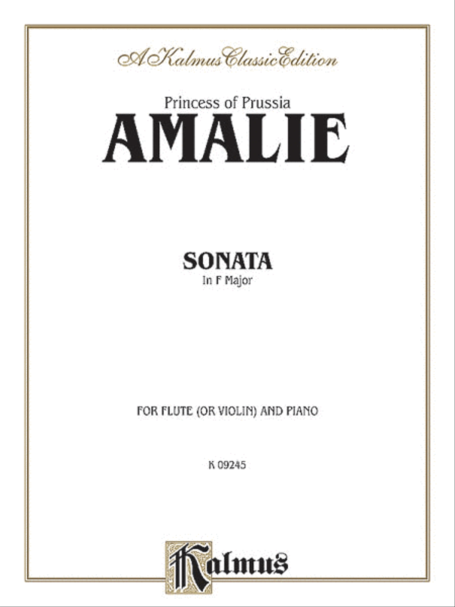 Sonata for Flute in F Major Small Ensemble scores gallery preview page 1