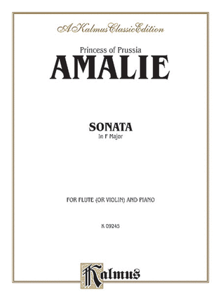 Book cover for Sonata for Flute in F Major