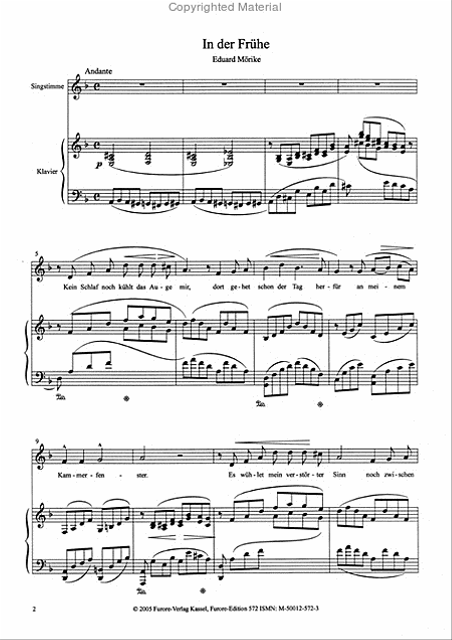 Drei Lieder auf Texte von Eduard Morike Voice Solo scores gallery preview page 2