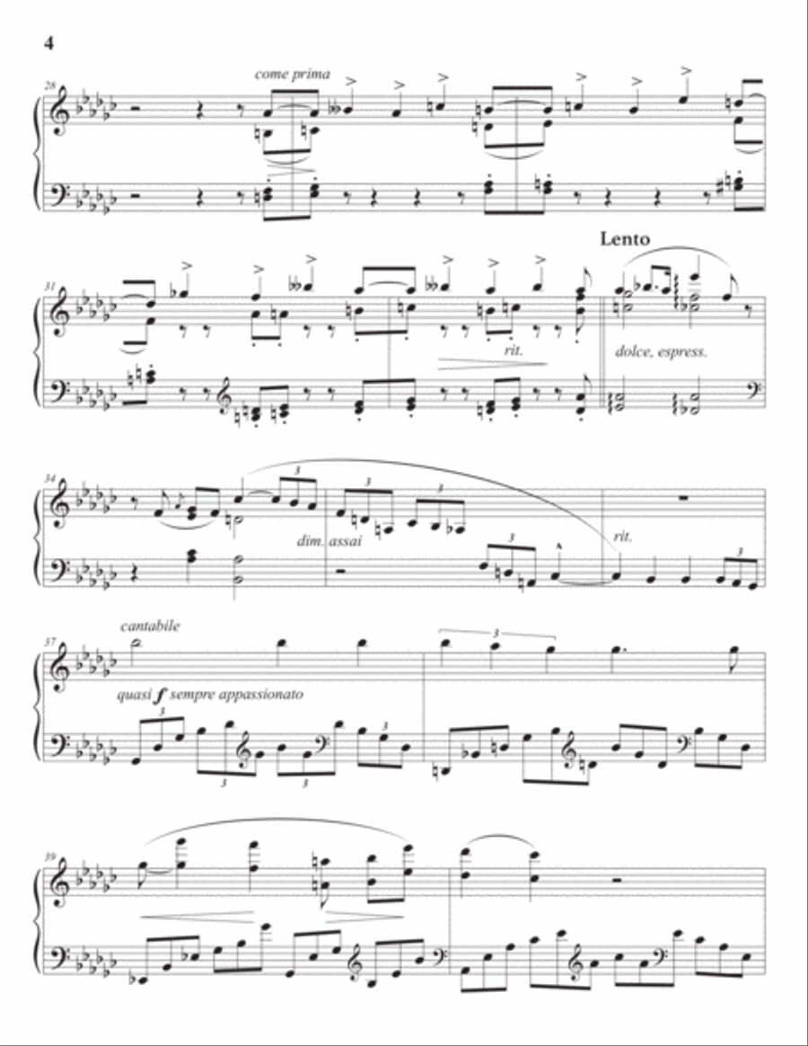 LISZT: Pace non trovo, S. 270 (first version, transposed to G-flat major) Voice scores gallery preview page 5