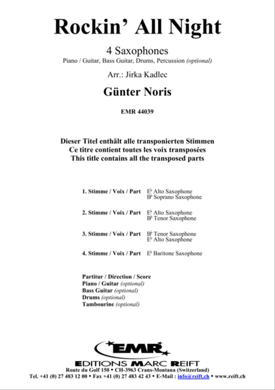 Rockin' All Night Saxophone scores gallery preview page 2