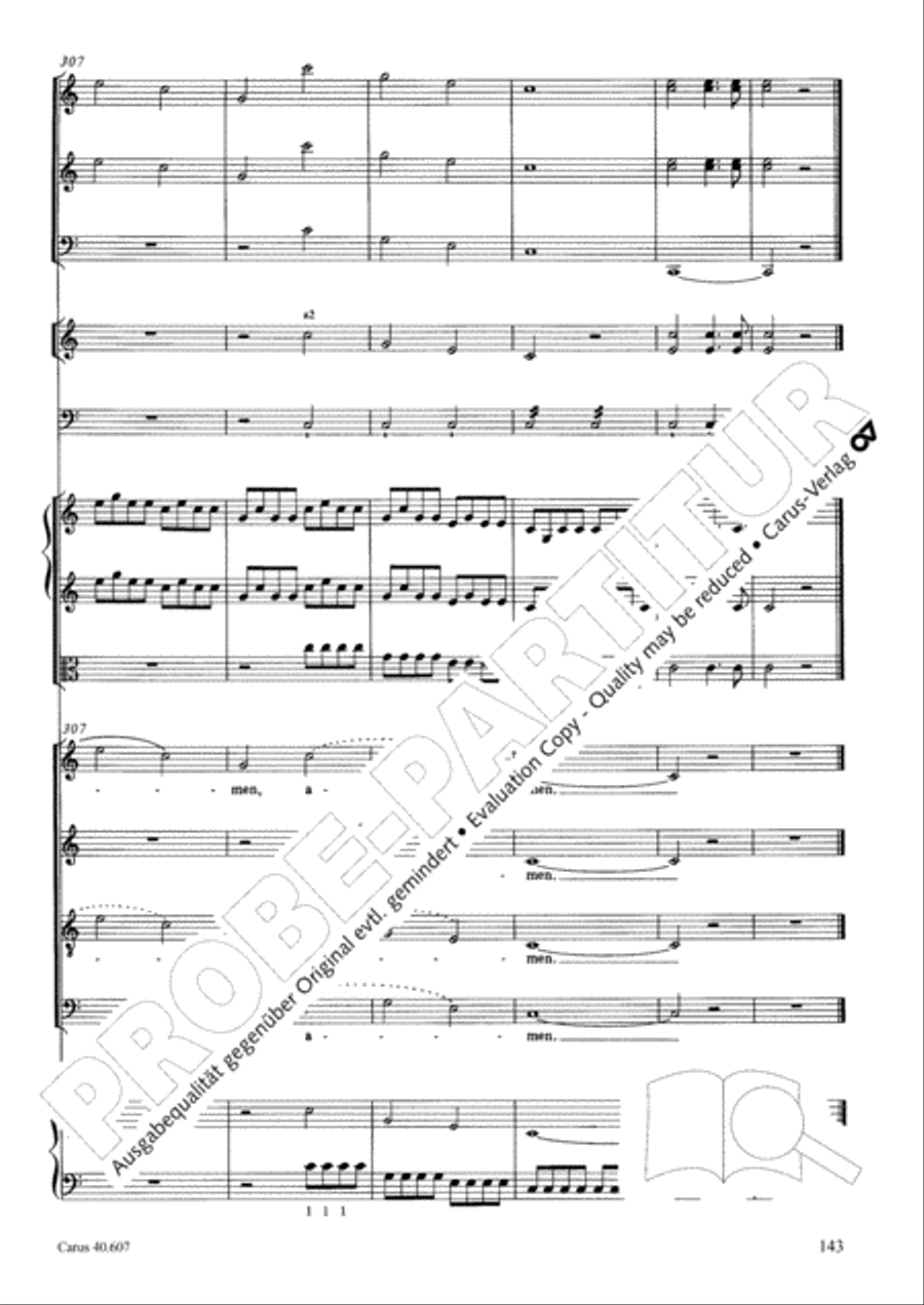 Mass in time of war (Missa in tempore belli) 4-Part scores gallery preview page 153