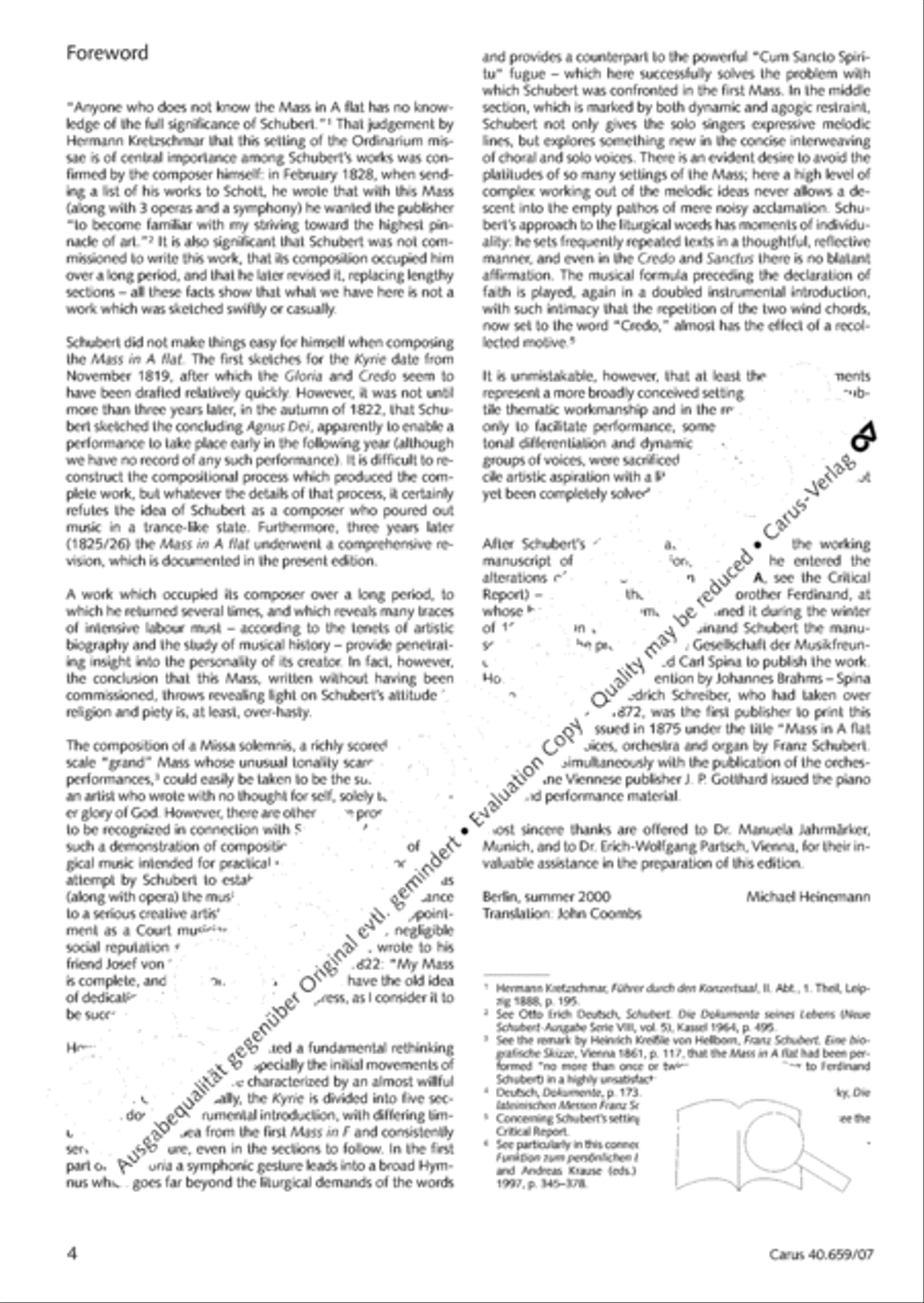 Mass in A flat major (Messe in As) 4-Part scores gallery preview page 5