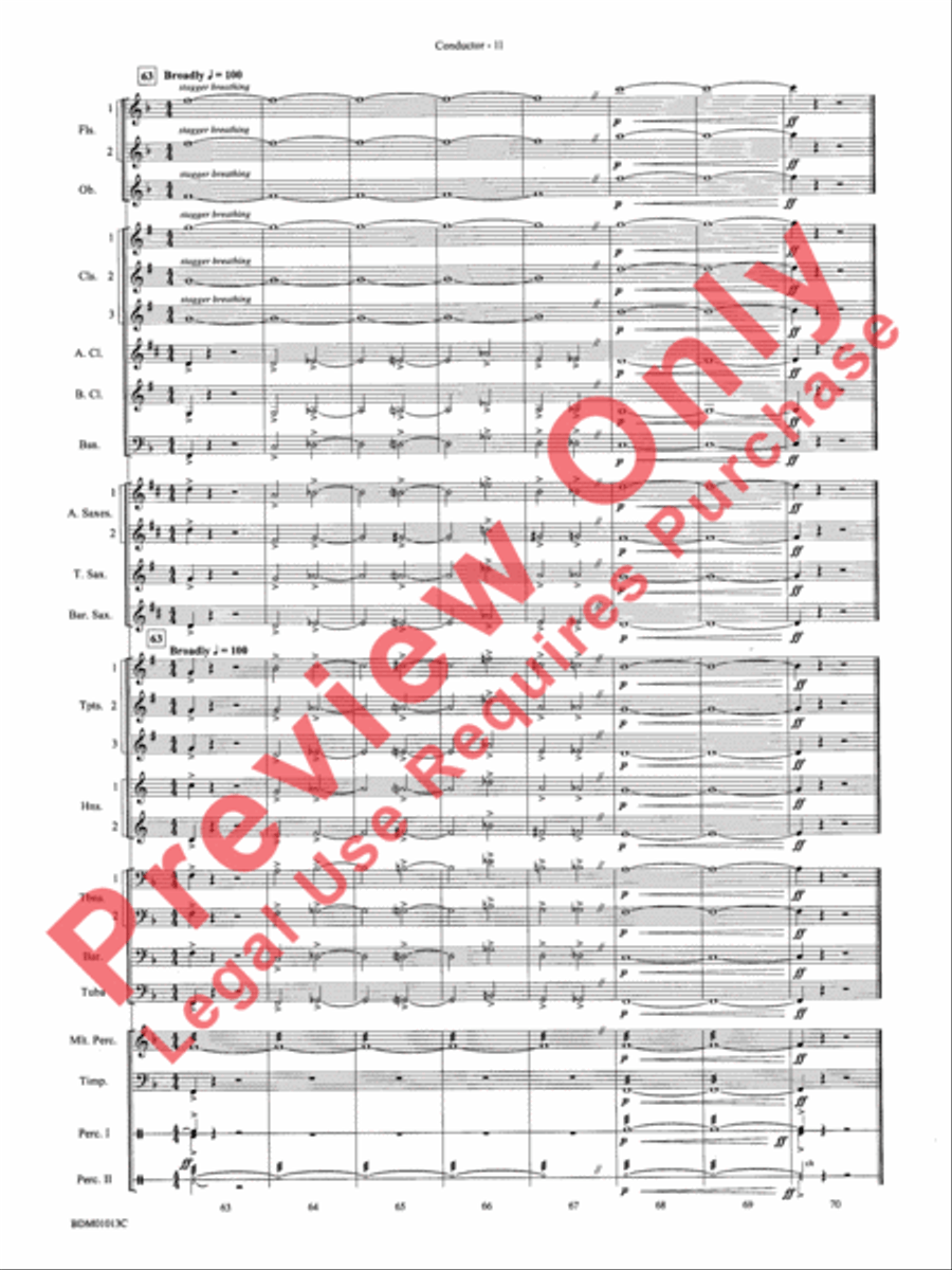 Finale from The Firebird Suite Concert Band scores gallery preview page 13