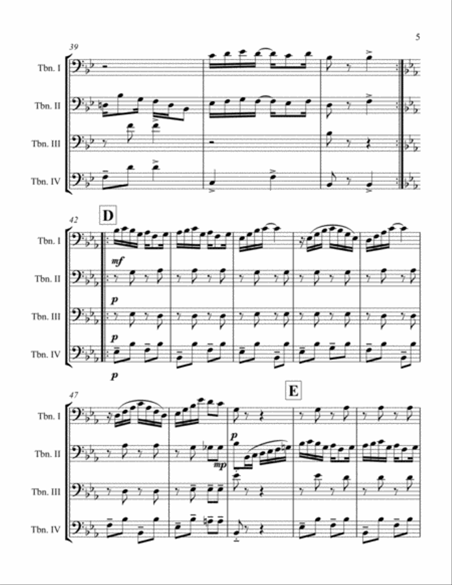 Original Rags Woodwind Quartet scores gallery preview page 5