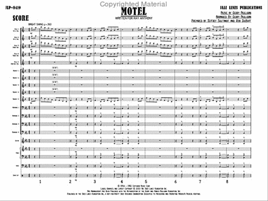 Motel Motel Big Band scores gallery preview page 4