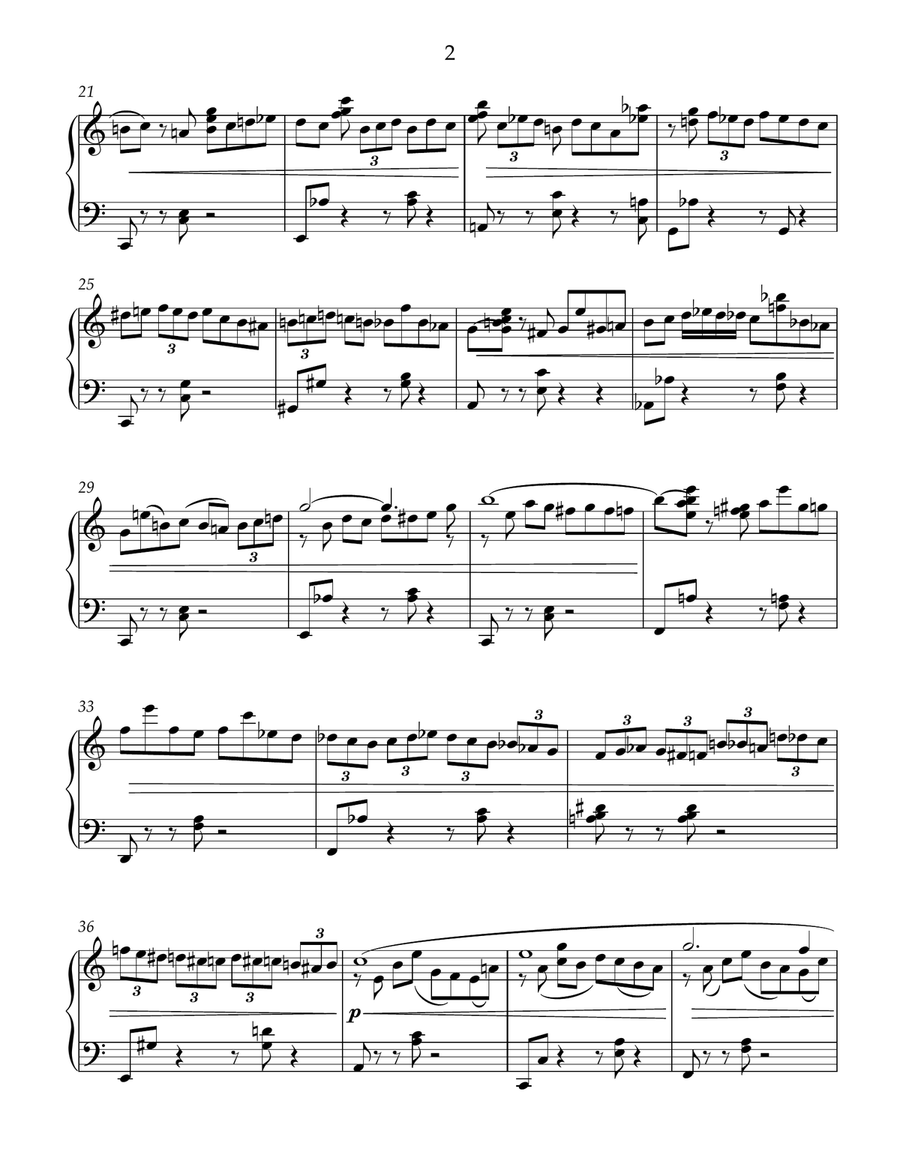 Etude-caprice for piano #1 Piano Method scores gallery preview page 2
