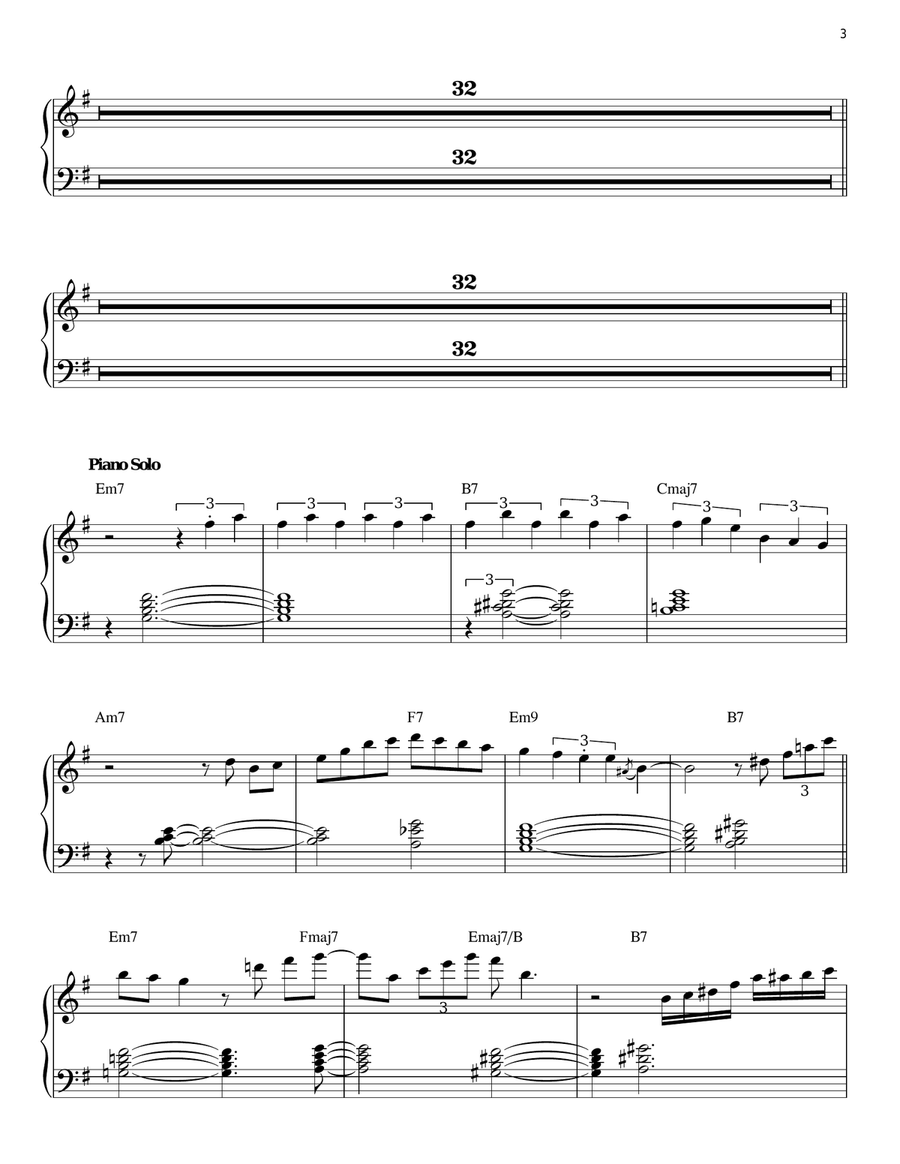 Nardis Piano Solo scores gallery preview page 3