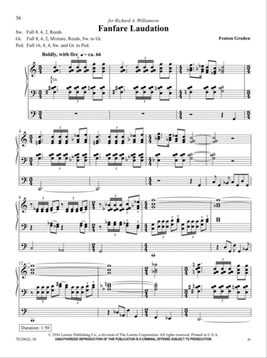 The Sacred Organ Library, Vol. 2 Organ Solo scores gallery preview page 21