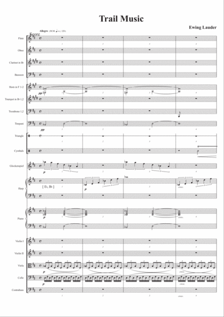 Trail Music Full Orchestra scores gallery preview page 1