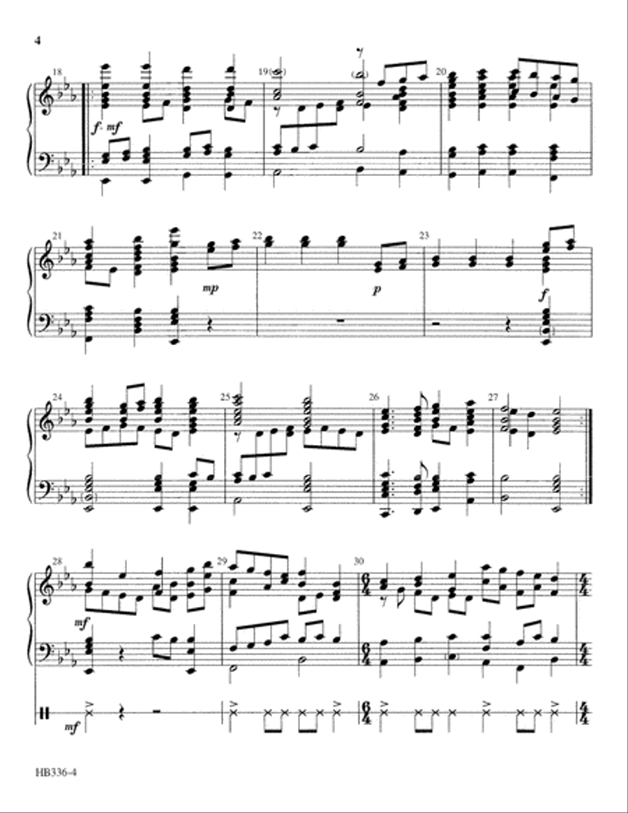 Two Peaceful Benedictions 4-Octaves scores gallery preview page 4