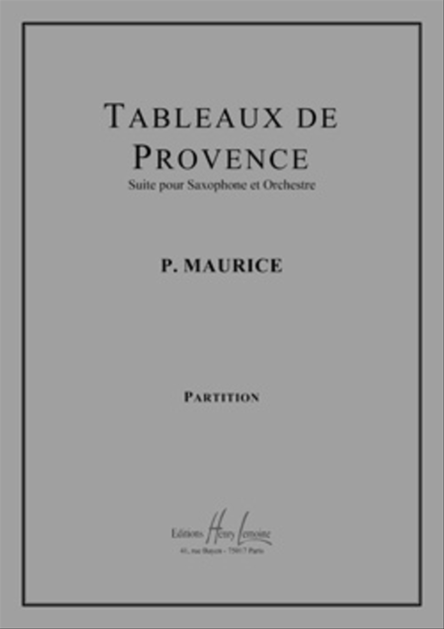 Tableaux De Provence Orchestra scores gallery preview page 1