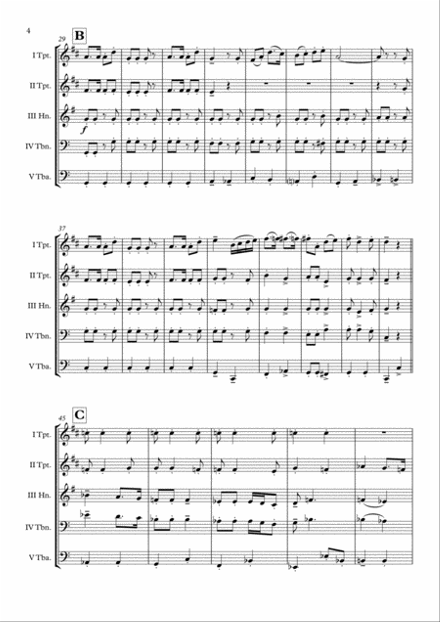 The Polar Express from Warner Bros. Pictures' THE POLAR EXPRESS Brass Quintet scores gallery preview page 5