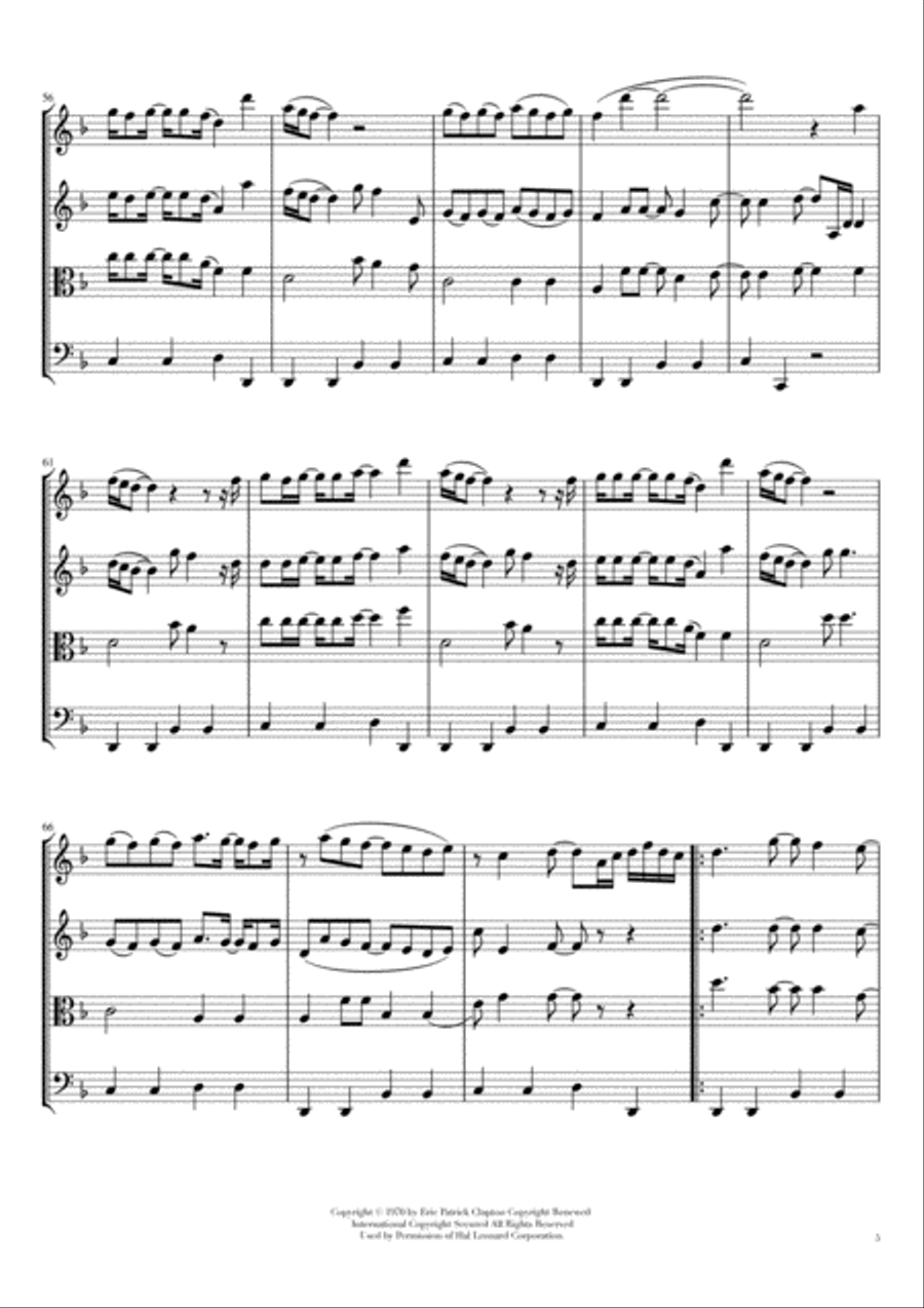 Layla String Quartet scores gallery preview page 5