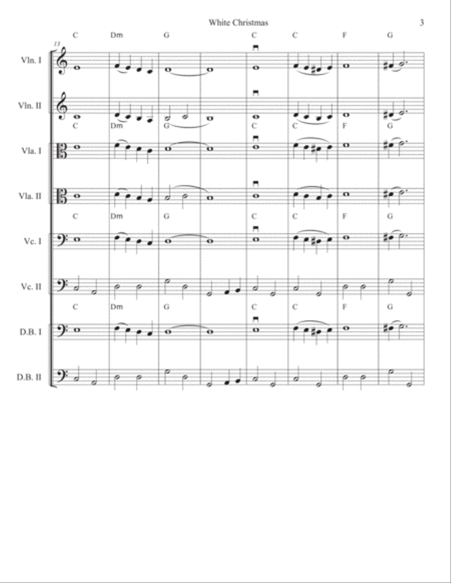 White Christmas White Christmas Cello scores gallery preview page 3