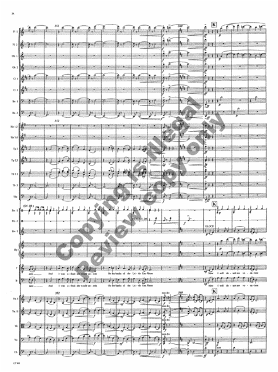 American Folk Song Suite (Orchestra Score) Choir scores gallery preview page 37