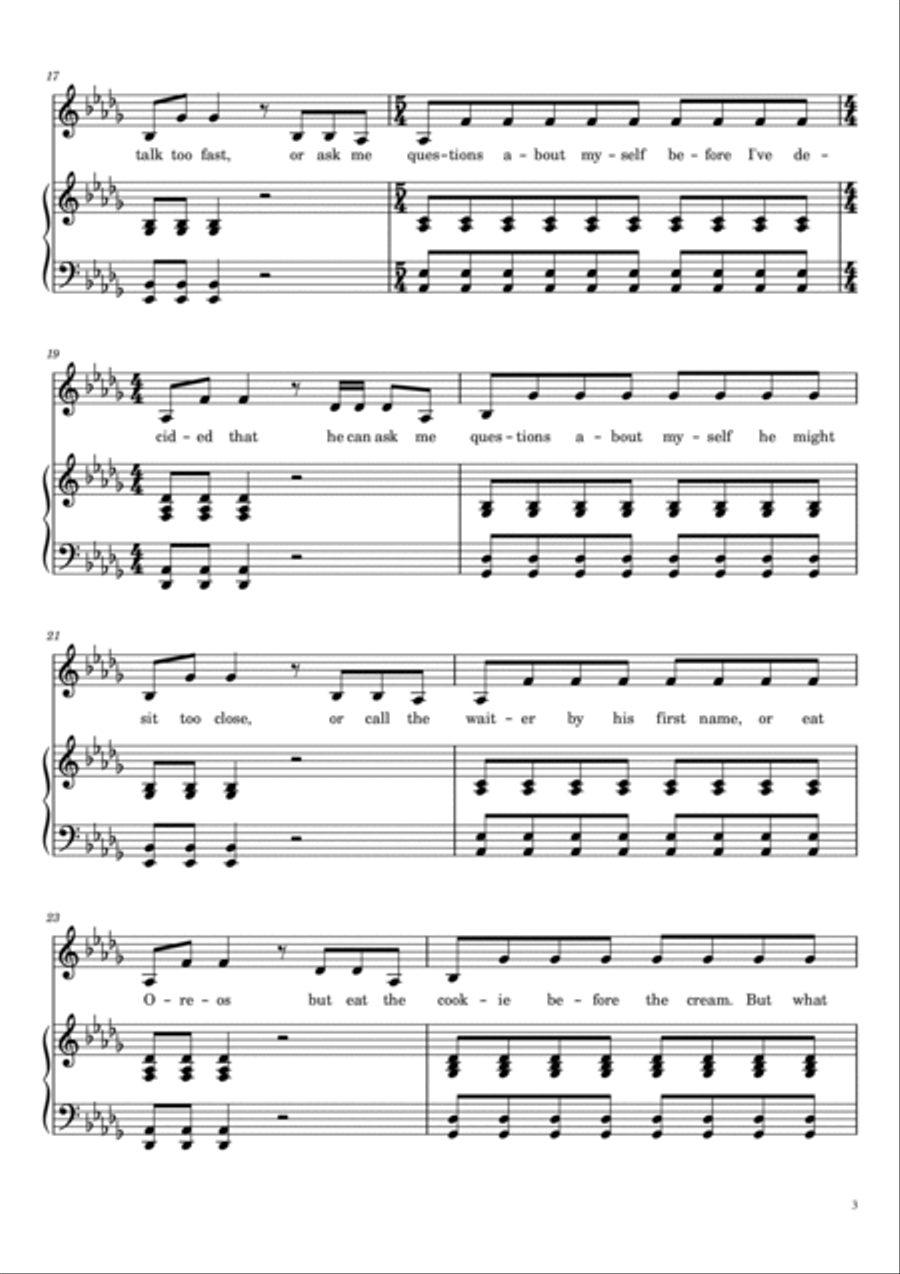 When He Sees Me Voice scores gallery preview page 3