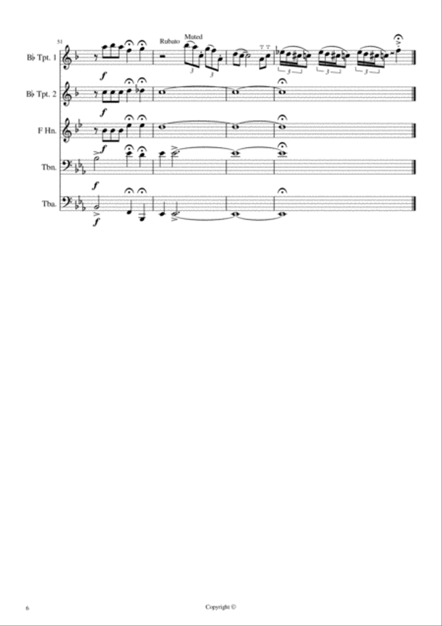 Wonderland By Night Wonderland By Night Brass Ensemble scores gallery preview page 6