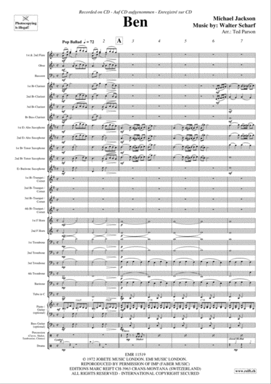 Ben Concert Band scores gallery preview page 4