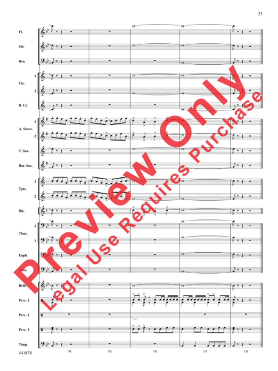 Zeeland Zeeland Concert Band scores gallery preview page 43