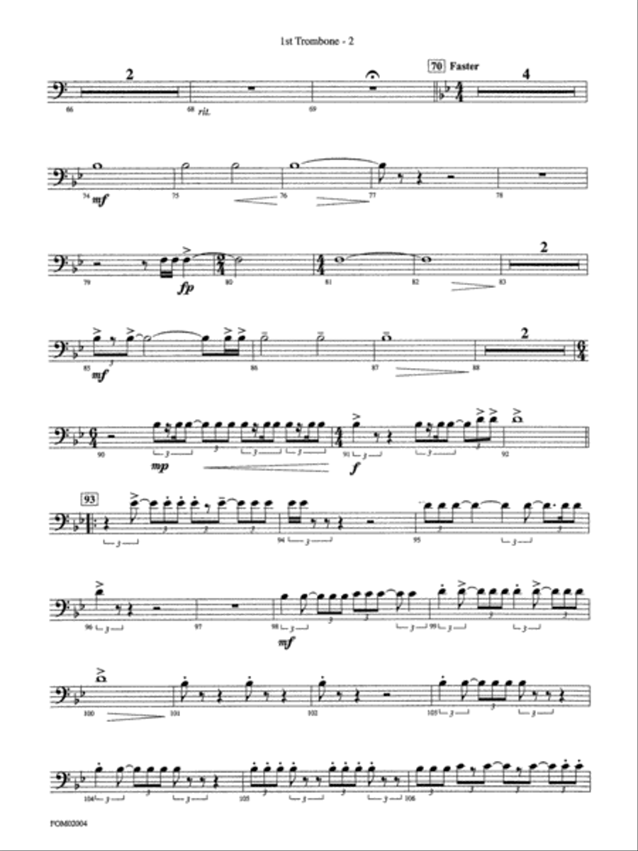 Band of Brothers: 1st Trombone Full Orchestra scores gallery preview page 2