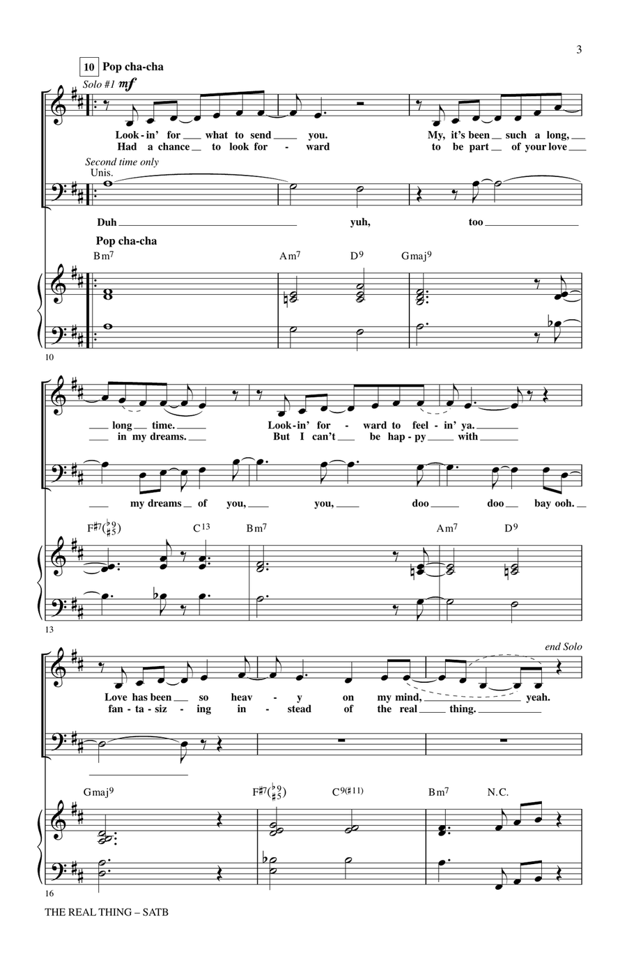 The Real Thing The Real Thing 4-Part scores gallery preview page 2